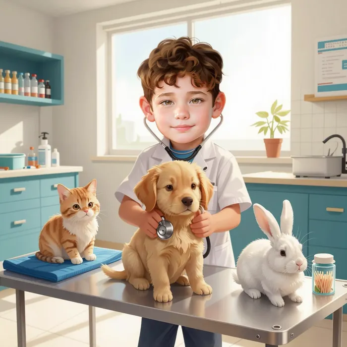 Illustration from the children's book When I grow up